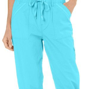 Turquoise Capris, Size 8